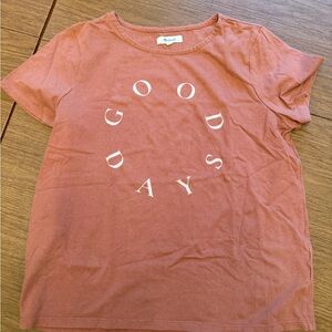 Madewell Orange  'Good Days' T-Shirt